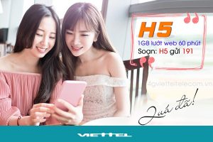 Đăng ký gói 4G H5 mạng Viettel dùng 4G trọn gói chỉ 5000đ