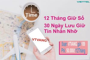 Giữ số cả năm với gói cước VT Vàng mạng Viettel