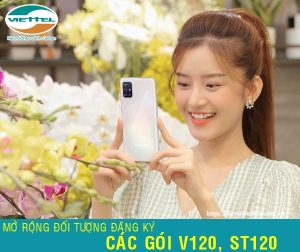 Viettel thay đổi đối tượng sử dụng gói V120 và ST120