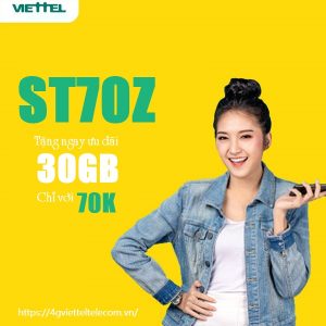 Đăng ký gói ST870Z Viettel nhận 30GB lưu lượng chỉ 70,000đ