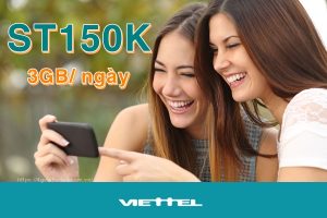 Hướng dẫn đăng ký gói ST150K Viettel nhận 3GB/ ngày không giới hạn đối tượng