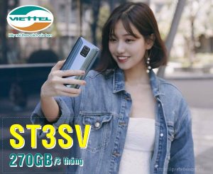 Hướng dẫn đăng ký gói ST3SV Viettel nhận 270GB tốc độ cao
