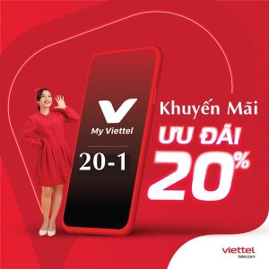 Viettel khuyến mãi 20% giá trị thẻ nạp ngày 20/1/2021
