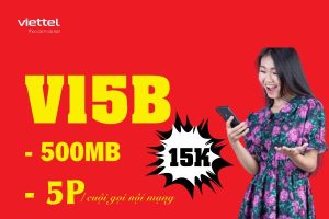 Đăng ký gói V15B Viettel có 500MB và miễn phí 5 phút đầu gọi nội mạng