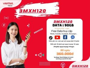 Gói 3MXH120 Viettel lướt Facebook, Zalo, Instagram Free suốt 3 tháng